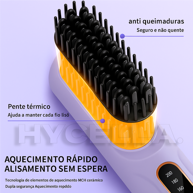 Escova Alisadora Profissional PureGlam
