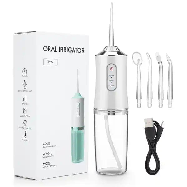 Irrigador Oral Portátil 3 em 1 - HydroSmile Pro