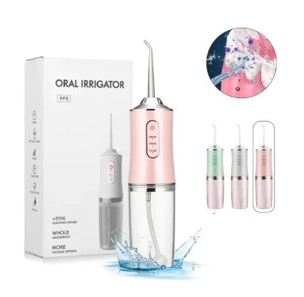 Irrigador Oral Portátil 3 em 1 - HydroSmile Pro